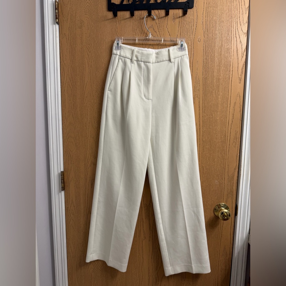 Aritzia effortless pants white